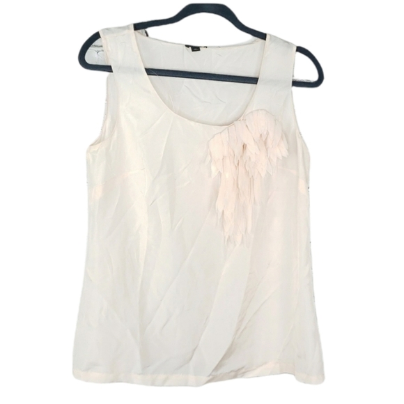 Ann Taylor Tops - Ann Taylor blush silk tank with floral design  szM